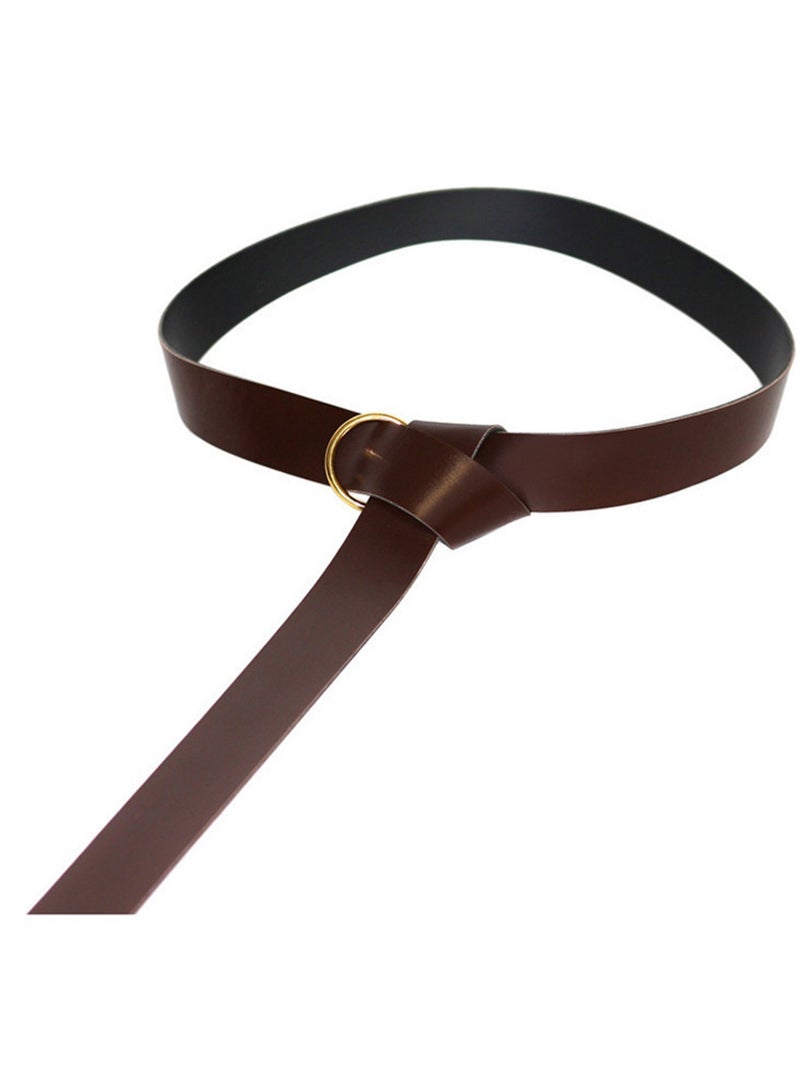 Medieval Sword Belt Viking Knight PU Belt Photography Photo Film and Television COSPLAY Props (brown) - Image 1